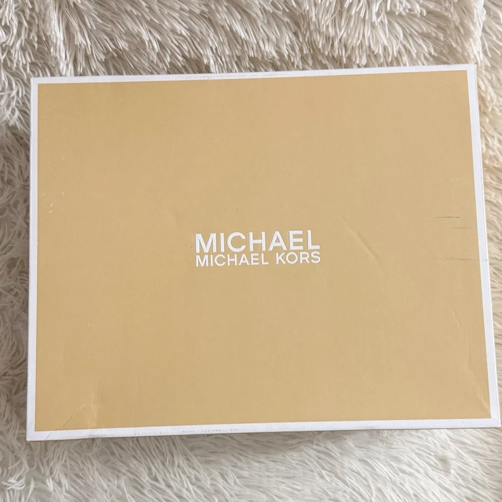 MICHAEL Michael Kors Tiegan Metallic Embossed Dress Sandals In Gold Size 6.5